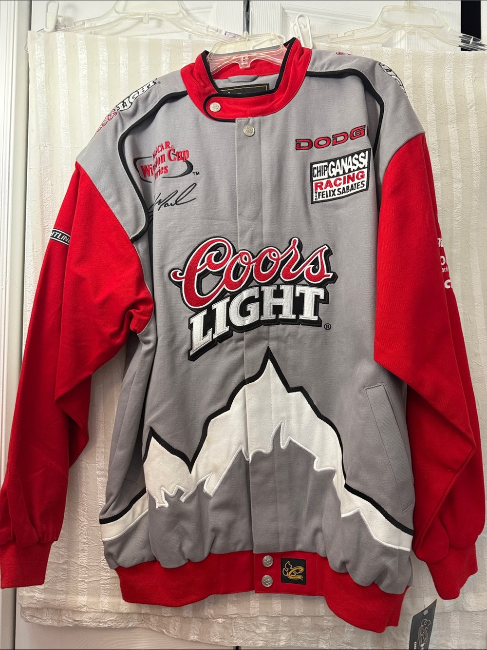 NASCAR Coors Light Vintage Chase Authentic Racing Jacket - Size XL
